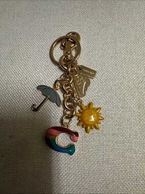 NWOT, Coach vintage key chain “ Summer” theme.